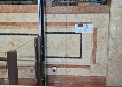 Trompe l'œil artisanal pour du marbre